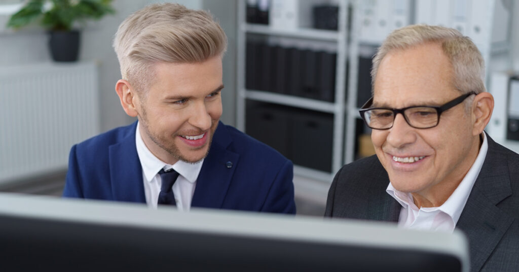 working into your 70s young and older employees